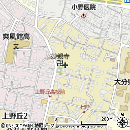 大分県大分市上野丘西5周辺の地図