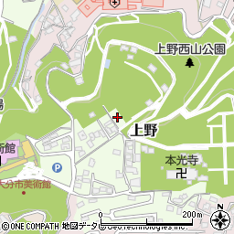 大分県大分市上野966周辺の地図