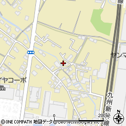 福岡県筑後市熊野870-7周辺の地図