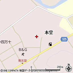 高知県高岡郡四万十町本堂周辺の地図