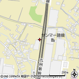 福岡県筑後市熊野1678-6周辺の地図