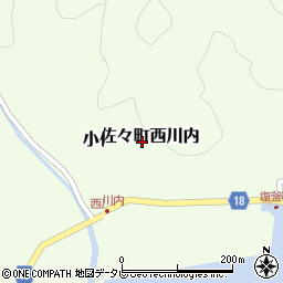 長崎県佐世保市小佐々町西川内周辺の地図
