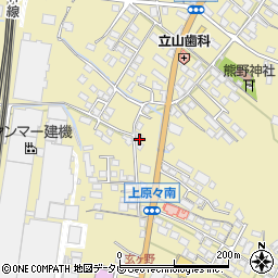 福岡県筑後市熊野1496-3周辺の地図