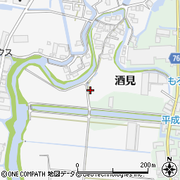 福岡県大川市酒見1509-3周辺の地図