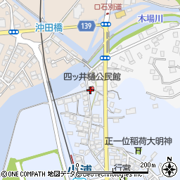 四ッ井樋公民館周辺の地図