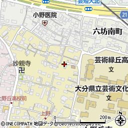 大分県大分市上野丘西13周辺の地図
