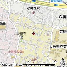 大分県大分市上野丘西4-13周辺の地図