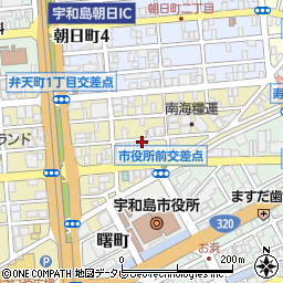愛媛県宇和島市寿町周辺の地図