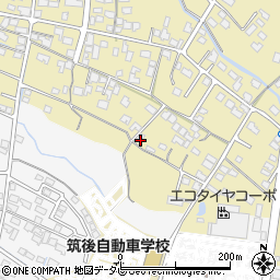 福岡県筑後市熊野817-1周辺の地図