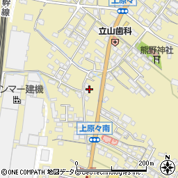 福岡県筑後市熊野1496周辺の地図