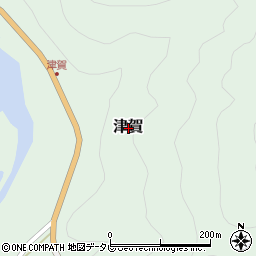 高知県高岡郡四万十町津賀周辺の地図