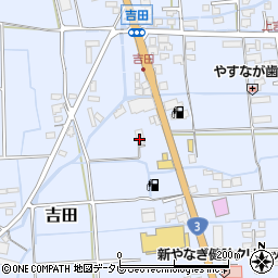 福岡県八女市吉田813周辺の地図