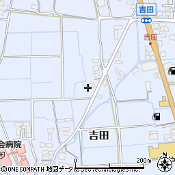 福岡県八女市吉田877周辺の地図