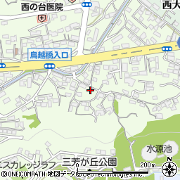 大分県大分市三芳709周辺の地図