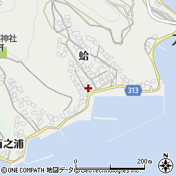 愛媛県宇和島市蛤305周辺の地図