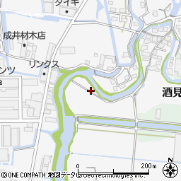 福岡県大川市酒見1543-1周辺の地図