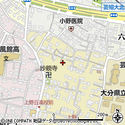 大分県大分市上野丘西周辺の地図