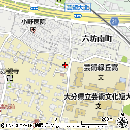 大分県大分市上野丘西12-10周辺の地図