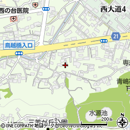 大分県大分市三芳690-2周辺の地図