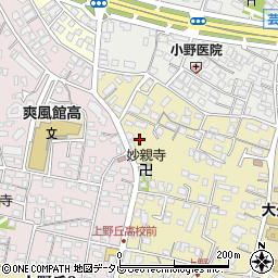 大分県大分市上野丘西3周辺の地図
