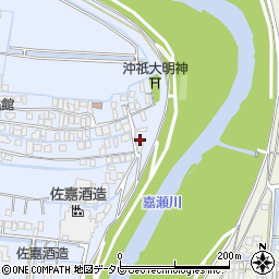 佐賀県佐賀市久保田町大字新田115周辺の地図