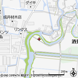 福岡県大川市酒見1543-5周辺の地図