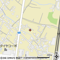 福岡県筑後市熊野1660-1周辺の地図