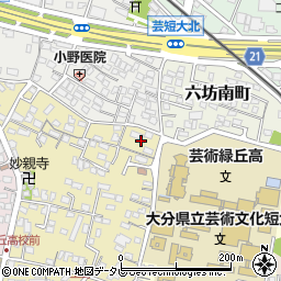 大分県大分市上野丘西12周辺の地図