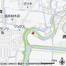 福岡県大川市酒見1543-3周辺の地図
