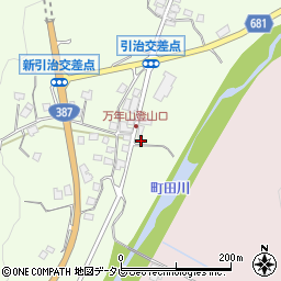 大分県玖珠郡九重町引治580-1周辺の地図