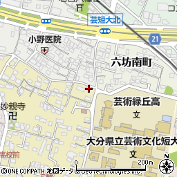 大分県大分市上野丘西12-5周辺の地図