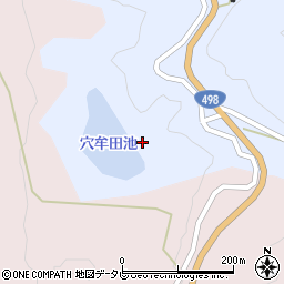 穴牟田池周辺の地図