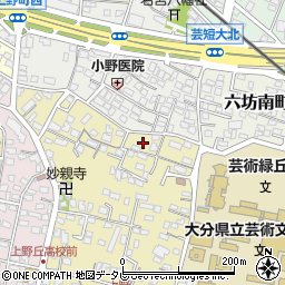 大分県大分市上野丘西11周辺の地図