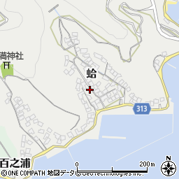 愛媛県宇和島市蛤292周辺の地図