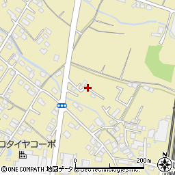 福岡県筑後市熊野1661-3周辺の地図