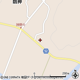 高知県高岡郡四万十町数神109周辺の地図