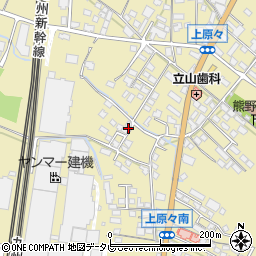福岡県筑後市熊野1491-2周辺の地図