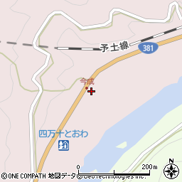 高知県高岡郡四万十町十和川口100周辺の地図