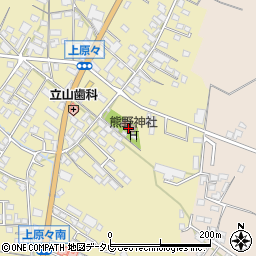 福岡県筑後市熊野1441-3周辺の地図