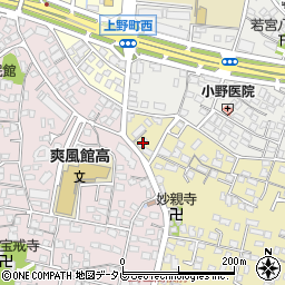 大分県大分市上野丘西1-22周辺の地図
