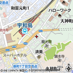 宇和島ターミナルホテル周辺の地図