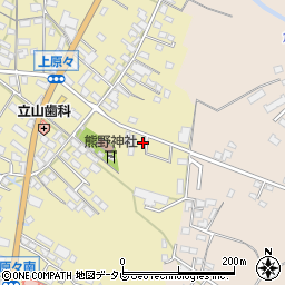 福岡県筑後市熊野1445-10周辺の地図
