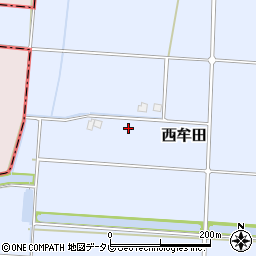 福岡県筑後市西牟田2867周辺の地図