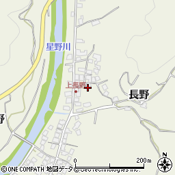 福岡県八女市長野444周辺の地図