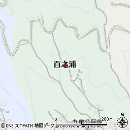 愛媛県宇和島市百之浦周辺の地図