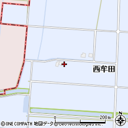 福岡県筑後市西牟田2859周辺の地図