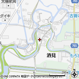 福岡県大川市酒見16周辺の地図