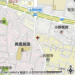 大分県大分市上野丘西1-23周辺の地図