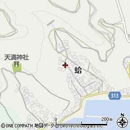 愛媛県宇和島市蛤278周辺の地図