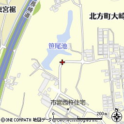 佐賀県武雄市北方町大字大崎周辺の地図